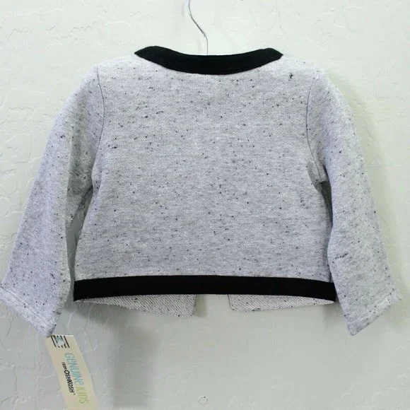 Genuine Kids by OshKosh Long Sleeve Black Trim Sparkle Jacket Size 18M - Picture 2 of 4